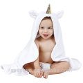 Kapuzen-Baby Handtuch 100% Bambus Bio Bambus Baby Kapuzenhandtuch Tier Gesicht Baby Badetuch - Einhorn